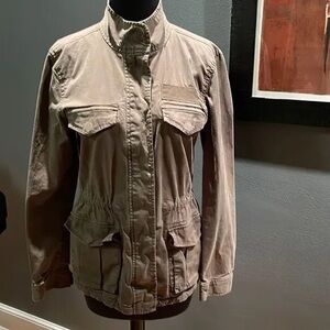 Hinge Women's Utility Jacket in Taupe